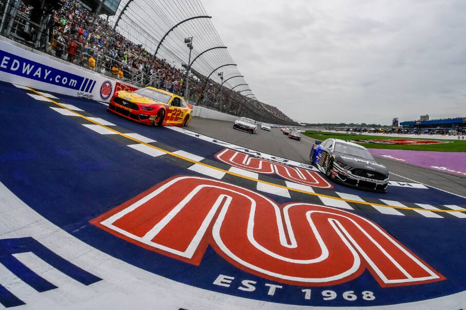 The win was Logano's second win of the season, and Ford's third straight at MIS. The win was Logano's second win of the season, and Ford's third straight at MIS.